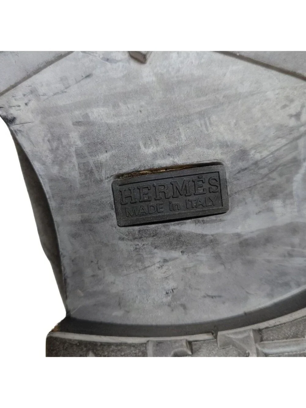 Hermes Boots 40 Dark Gray Side Zip Shearling